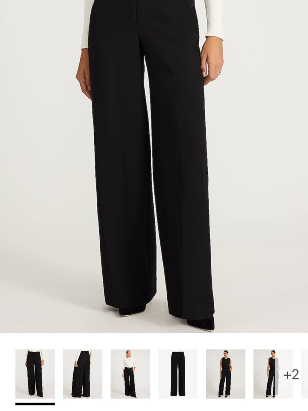 Express Black Wide-Leg Dress Pants